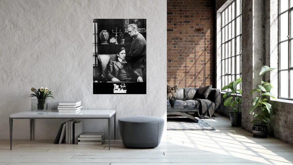 Der Pate (1971): Al Pacino und Marlon Brando | US Import Filmposter 59x84 cm - Bild 2 von 2