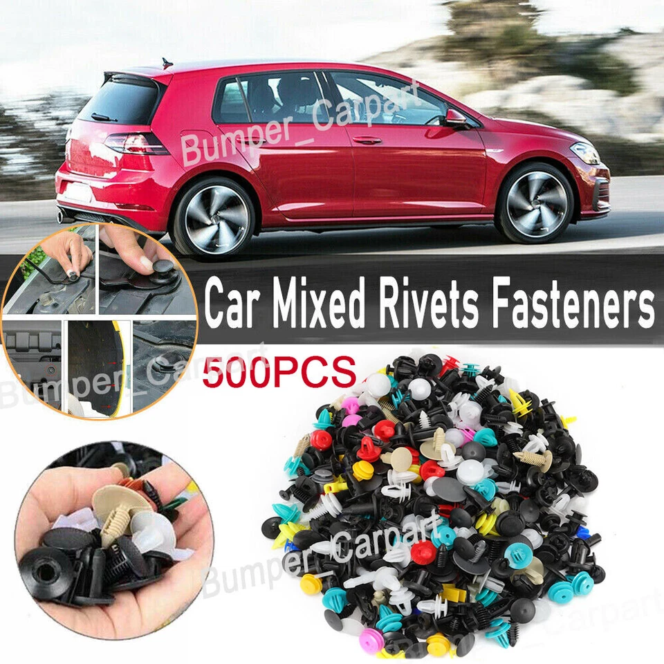 Auto Car Fastener Clip Push Fasteners Trim Rivet Door Panel body moldings trims Foto 2 de 4