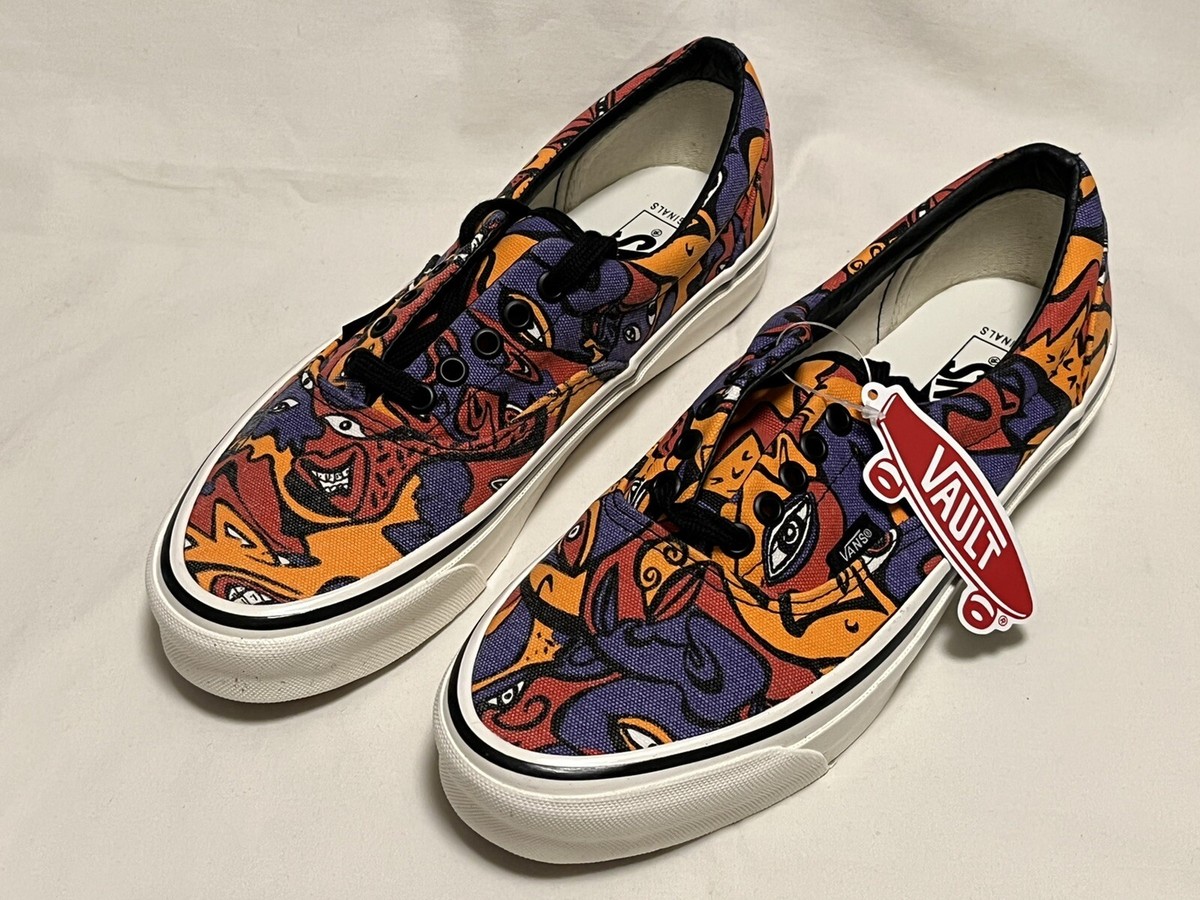 Vans Vault OG Era LX Night Eyes Purple/Orange, Women 9, Men Vans Vault OG Era LX Night Eyes Purple/Orange, Women 9, Men