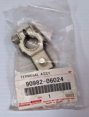Genuine Toyota OEM Negative Battery Terminal Assembly W/ Nut - Part# 90982-06024 - View #9