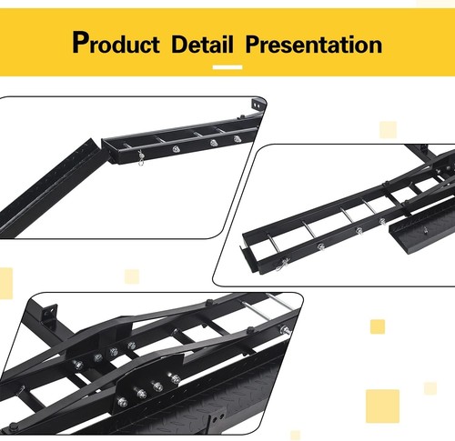 Motorcycle Dirtbike Carrier Tilt Hitch Mount Rack Ramp For 2019-2022 ...