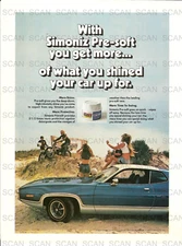 1974 Simoniz Car Wax Vintage Magazine Ad