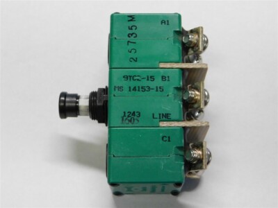 Mil Spec Sensata 9TC2-15 / MS 14153-15 3 Phase 15A Aircraft