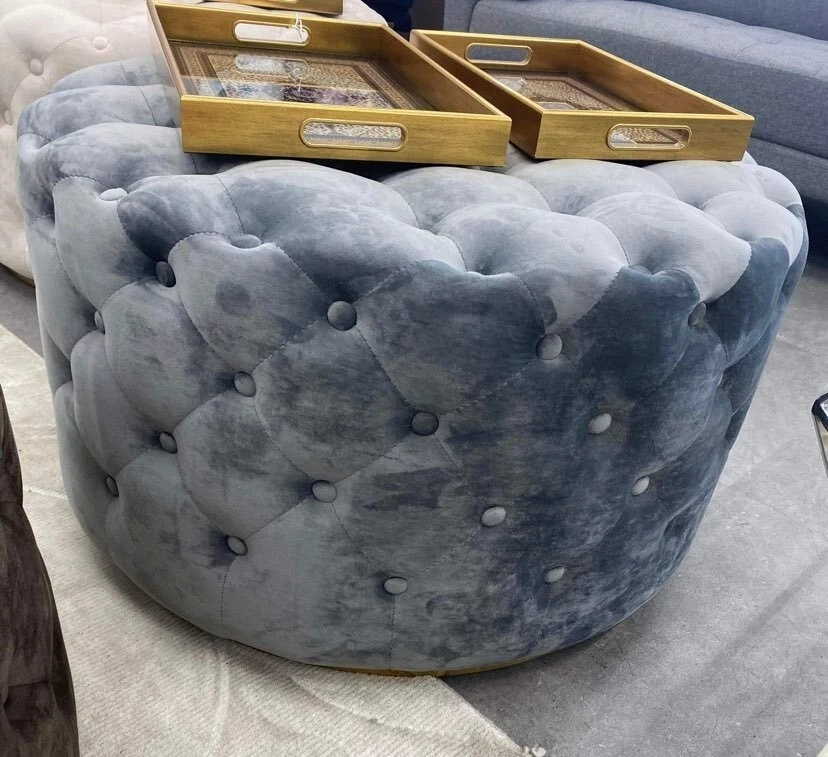 Stainless Steel Ottoman Round - image 3 of 4