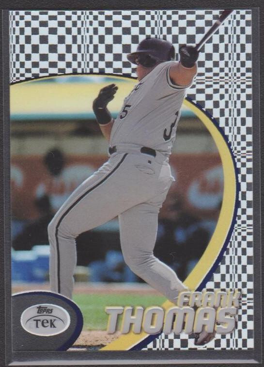 1998 TOPPS TEK CARD #6 FRANK THOMAS PATTERN #51 SET BREAK SINGLES MORE TEKS UP