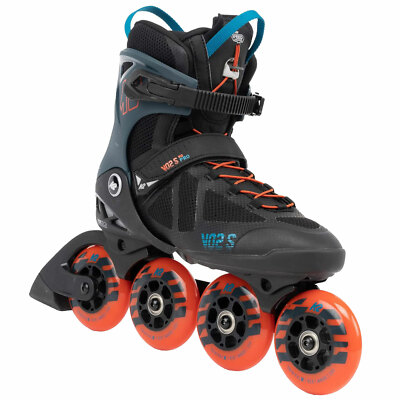 K2 VO2 S 90 Pro Herren-Inline-Skates Inliner Fitnesskates Schwarz/Blau 90mm/83A