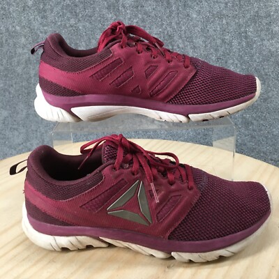 Reebok Shoes Womens 9 Zstrike Running Sneaker Red Mesh Round Toe Lace Up Comfort