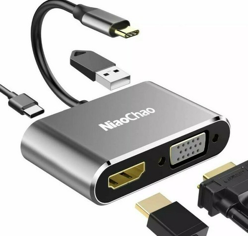 USB-C to 4K HDMI VGAAdapter Converter For Macbook Android Samsung Galaxy Dellxp - Picture 7 of 7