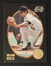 1996 Pinnacle Summit Orlando Merced Baseball Card #120 Pirates OF VG O/C