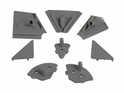 ZOCCOLATURA ALZATINA ACCIAIO SATINATO H 10-12-15 CM + ACCESSORI - 第 4/25 張圖片