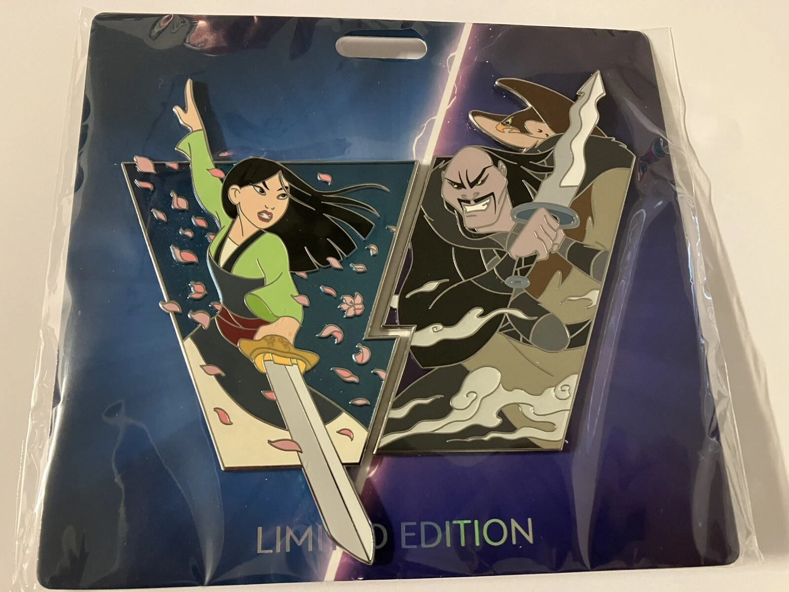 D23 Expo 2024 Disney Pin MOG WDI Heroes vs Villains Mulan LE 400 2 Pin Set