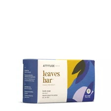 ATTITUDE Bath and Shower Body Soap Bar, EWG Verified, Plastic-Free, Plant and Mi