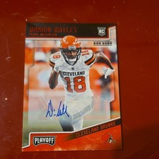 Panini 2018 Damion Ratley #273 Cleveland Browns Rookie Red Zone Autograph