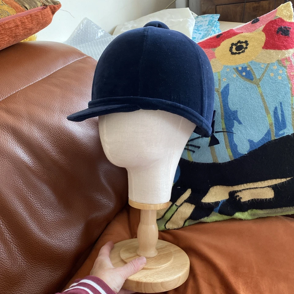 Charles Owen Beagler Marine Samt Hut 73/8 (60) Sehr guter Zustand