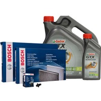 Bosch Filterset + 5L Liqui Moly 10W40 ÖL FüR Ford Focus 1.8 2.0 ÖLablass