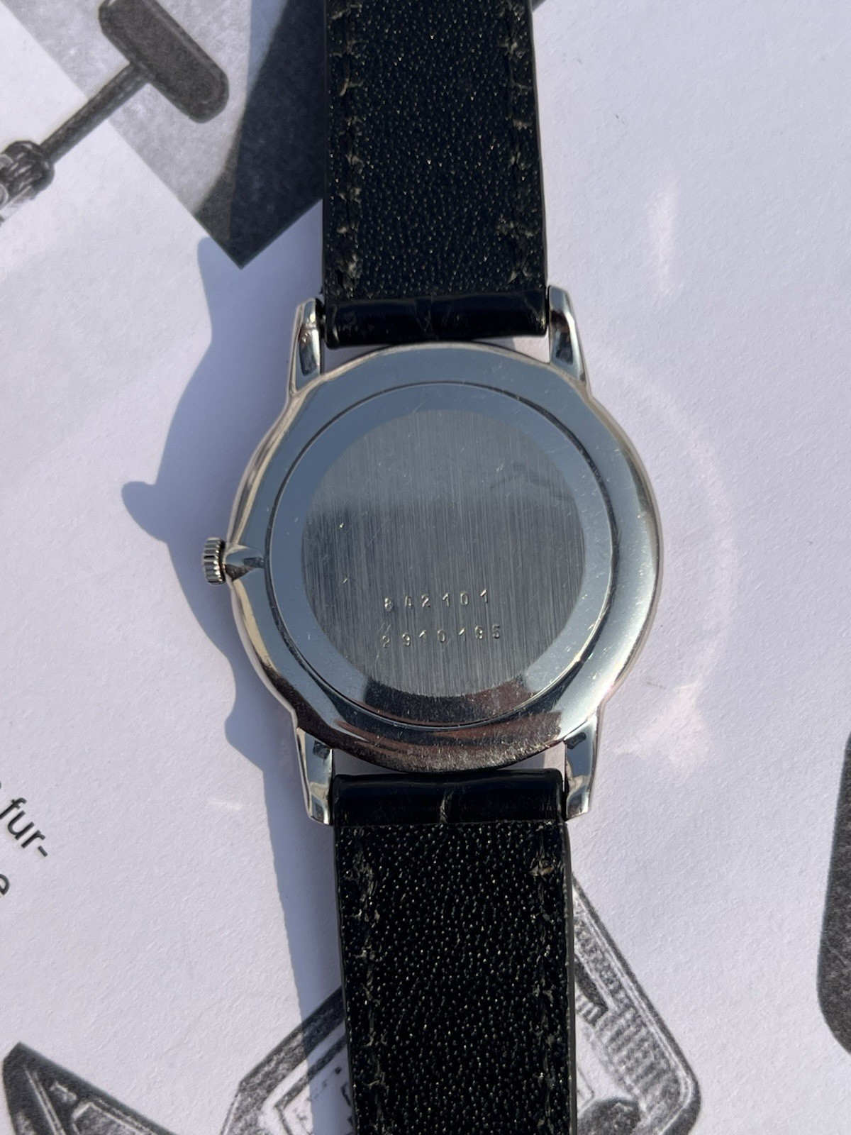 Rare Universal Genève Wood Dial 842101 Stainless Steel Manual Winding 31mm