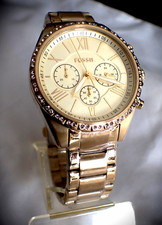 ELEGANTE Mtr FOSSIL MIXTE OPTIONS CHRONOGRAPHE STAR STOP ,TBEG & FONCTIONS