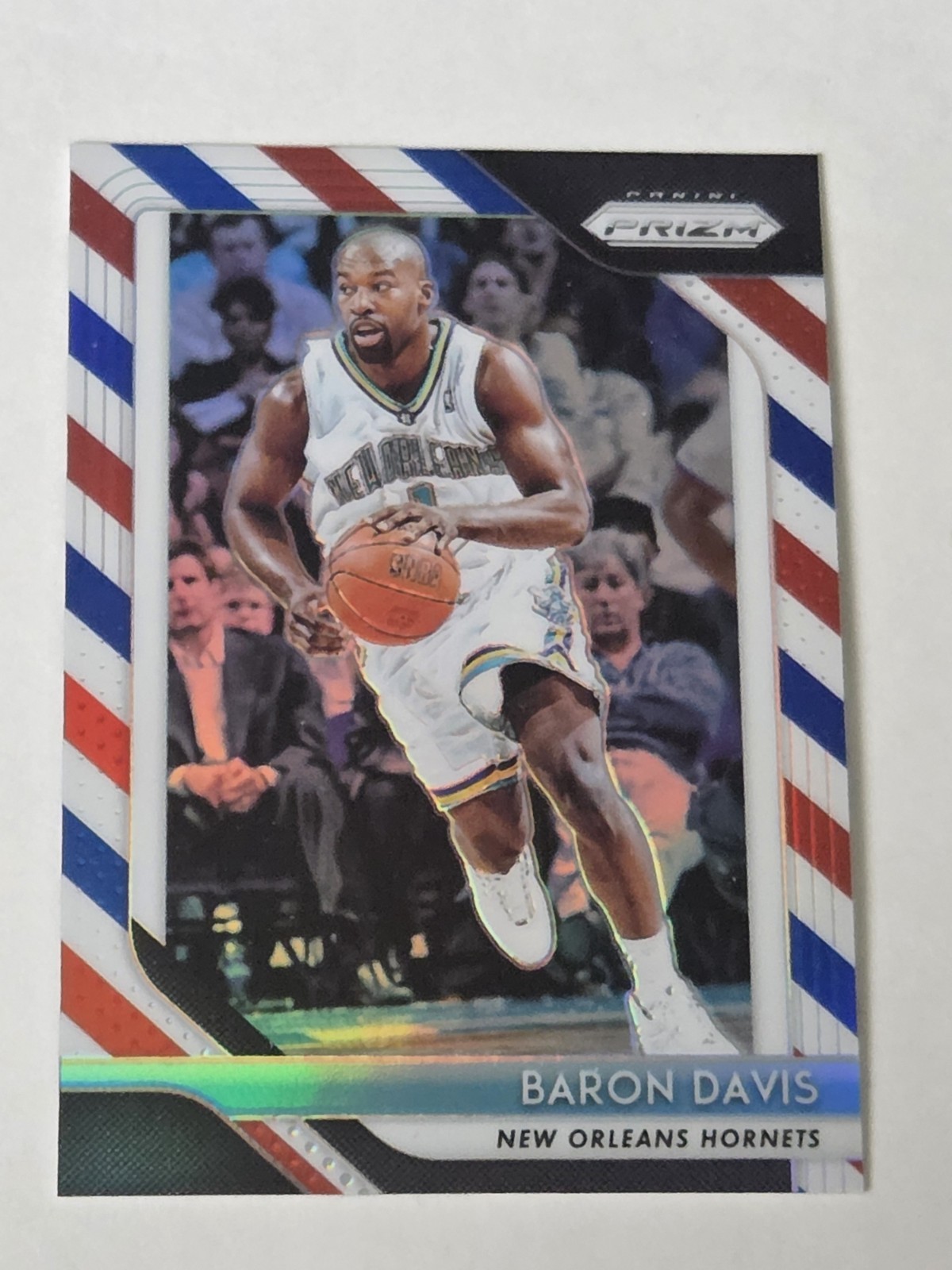 2018-19 Panini Prizm Red White Blue #215 Baron Davis New Orleans Hornets