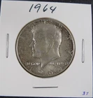 1964 Kennedy Half Dollar - 90% Silver - Nice Detail