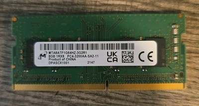 PCメモリ 8GB DDR4-3200 PC4-3200AA 4枚 DDR4 PC4-3200AA 8GB x4枚 SO-DIMM micron (n-④-4A) 8GB DDR4-3200 SO