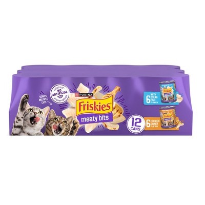 Purina Meaty Bits with Ocean Fish and Chicken Dinner in Gravy Multi Cat Wet C...