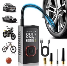 Tire Inflator Portable Air Compressor Cordless air Pump for car Tires 150PSI ...
