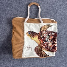 Guy Harvey Blue Ocean Sea Turtle cotton canva...