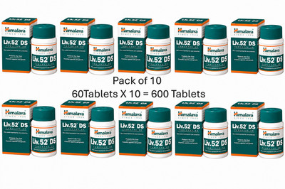 TWM LIV DS 52 Himalaya Pack of 10 (10x60=600 Tablet), Free Shipping, Long Expiry