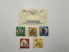 1973 East Germany GDR Fossils Stamp Set (5) - Paleontology Series