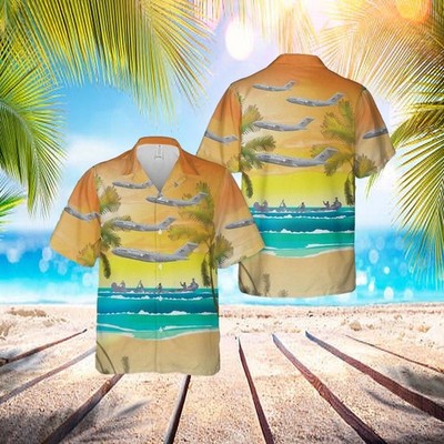 Us Air Force 535th Airlift Squadron C 17 Globemaster III Hawaiian Shirt 8211 Ha