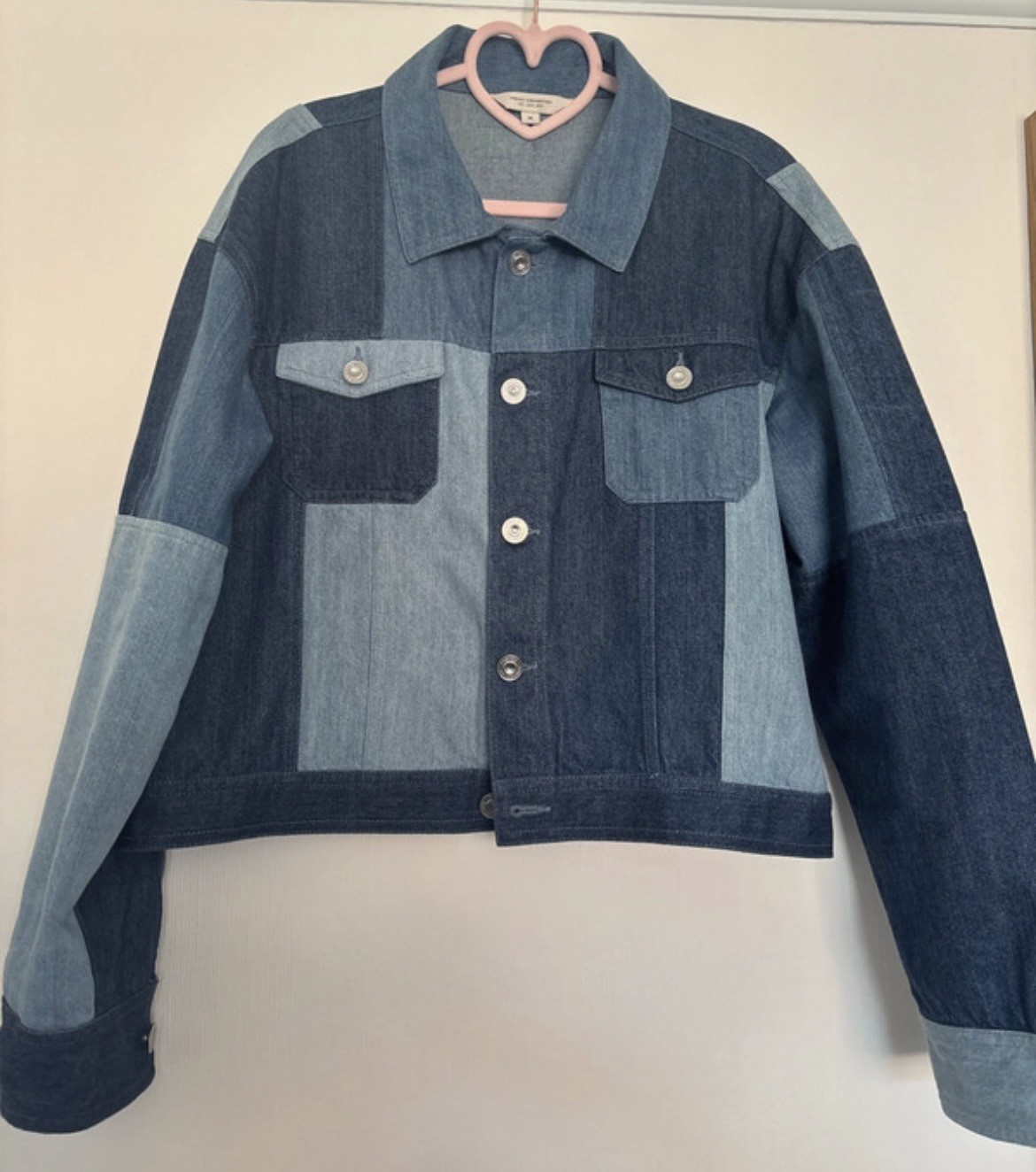 French Connection blue patchwork denim jacket Imm… - image 1