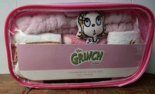 NEW The Grinch Dr Seuss Women's Cozy 3 Pair Socks Headband Set Size 5-10