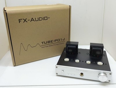 FX-AUDIO TUBE-P01J Stereo Pre-main Amplifier w/ Box Accessories Tested MG01 4.5