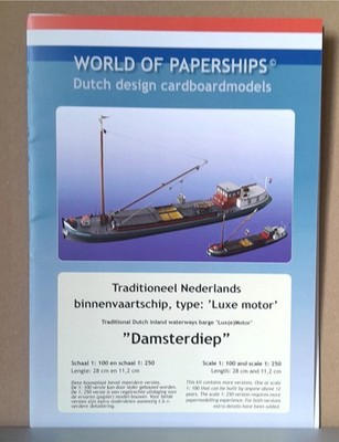 Modellbaubogen  Barkasse ''Damsterdiep''  Maßstab 1:250 und 1:100
