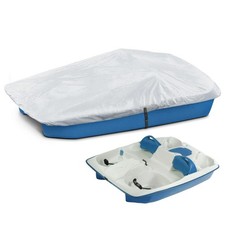 Pedal Boat Cover,Heavy Duty Waterproof Anti-UV Paddle Boat Cover with Windp...