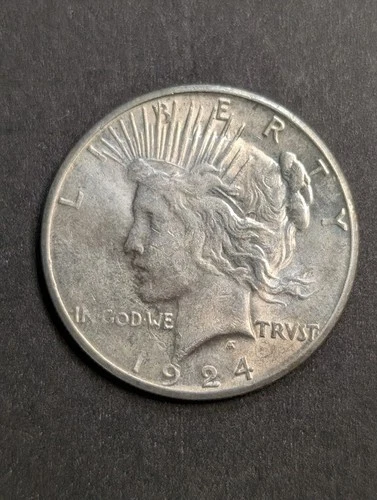1924 S PEACE DOLLAR CH BU
