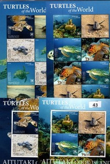 / AITUTAKI 2020 MNH TURTLES REPTILES CORALS
