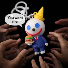 Jack in the Box Jibbi Bag Charm "The Boss" Keychain Sealed Limited Edition 2026