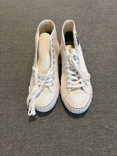 P.F. Flyers Egg Shell White-Hi-Top Men’s:8.5