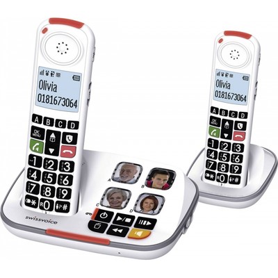 Swissvoice ATL1424003 Xtra 2355 - Duo Senioren-Telefon - DECT - weiß