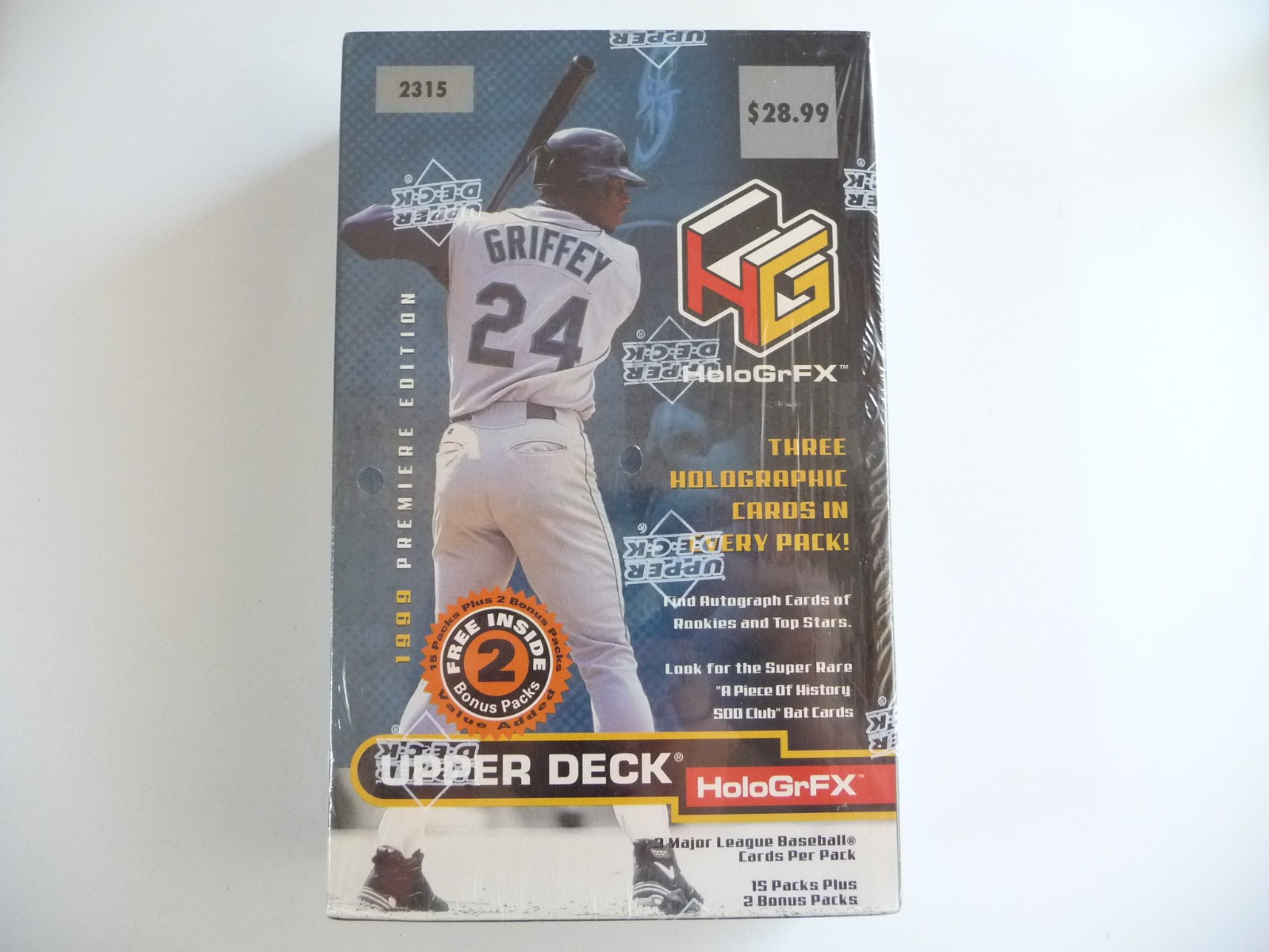 RARE 1999 Upper Deck Premiere Edition HoloGrFX MLB Cards Factory Sealed 2315