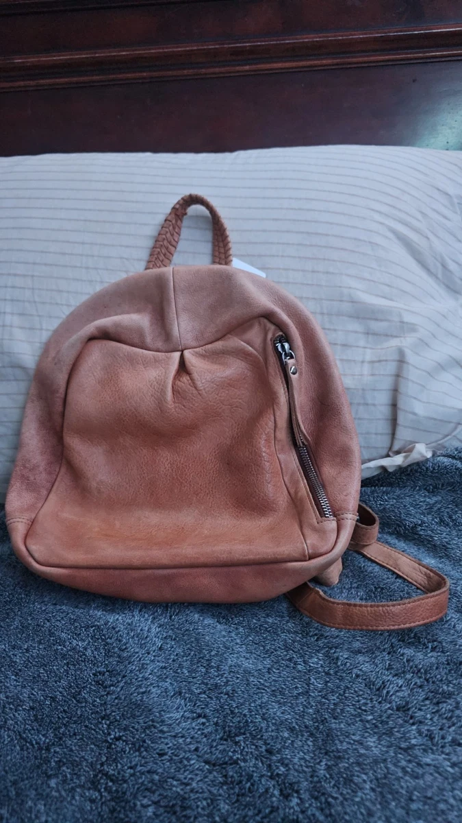 Latico NJ USA Women\'s Pecan Brown Leather Backpack Pocketbook Tassel Zip Up Tote Latico Leather Backpack | eBay main image 4