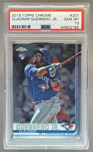 44902185 Vladimir Guerrero Jr 2019 Topps Chrome #201 Rookie RC PSA 10