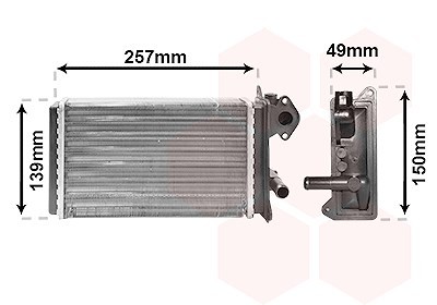 VAN Wezel WäRmetauscher, Innenraumheizung U.A. FüR Audi, VW-image