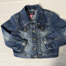 The Childrens Place Girls Jean Denim Snap Up Jean Jacket Size 4T