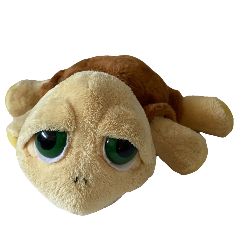 Russ Berrie Vintage Plush Shelly Turtle, Yellow with Brown Shell 28 cm - image 3 of 4