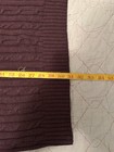 Izod 1/4 Zip Mock Neck Pullover Cable Knit Sweater Men’s Size XL Purple — photo 9