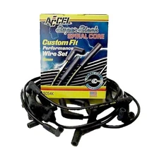 83-91 Ford Lincoln Mercury V8 HEI Accel 8m Superstock Spiral Spark Plug Wire Blk