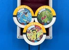 Lot 3 Typhlosion Meganium  Feraligatr ALL HOLO Pokemon Battrio  coin Japanese