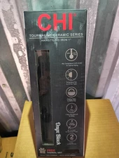 Chi Tourmaline Ceramic Series styling Iron 1" w/ Thermal Mat Onyx